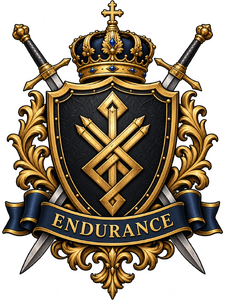 Army of Gondara crest with the motto Endurance